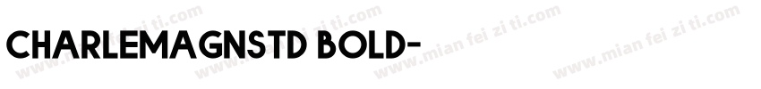 Charlemagnstd bold字体转换